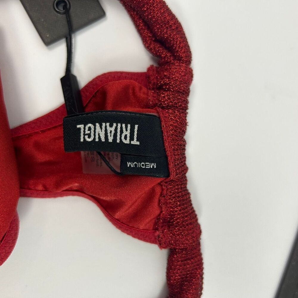 Triangl STELL Bikini - Red Sparkle Lurex - Top S, Bottom M - Picture 10 of 11